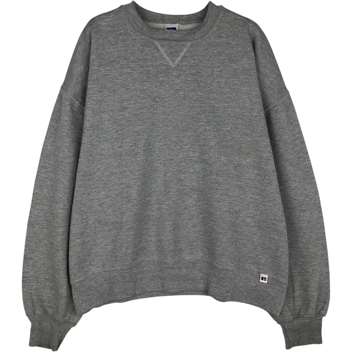 Vintage 90'S Russell ATHLETIC blank sweatshirt, made in the USA, men's size XL. cotton gray type Vintage Second Hand