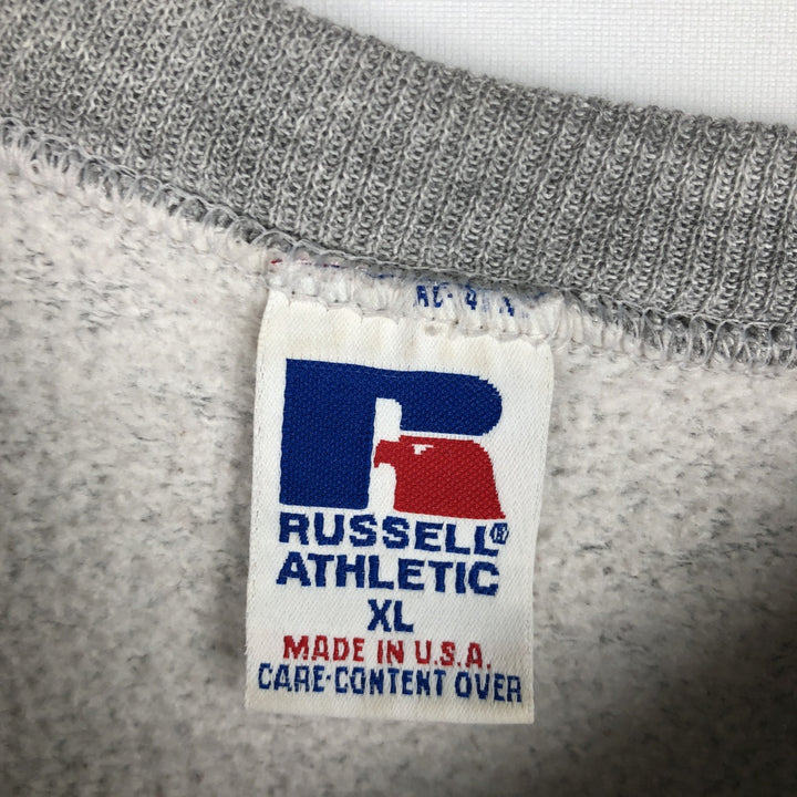 Vintage 90'S Russell ATHLETIC blank sweatshirt, made in the USA, men's size XL. cotton gray type Vintage Second Hand