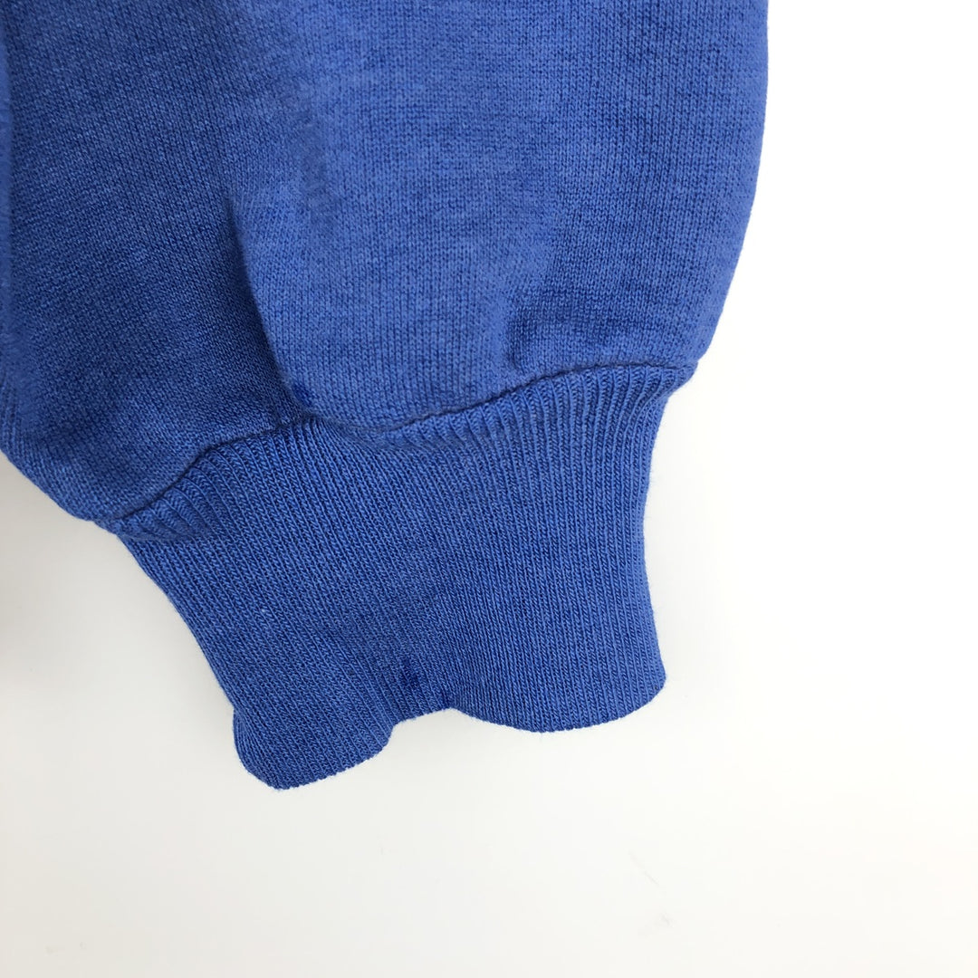 90'S Russell Athletic Plain Blank Sweatshirt, Made in USA, Men's Size L (approx.) cotton blue type Vintage Second Hand