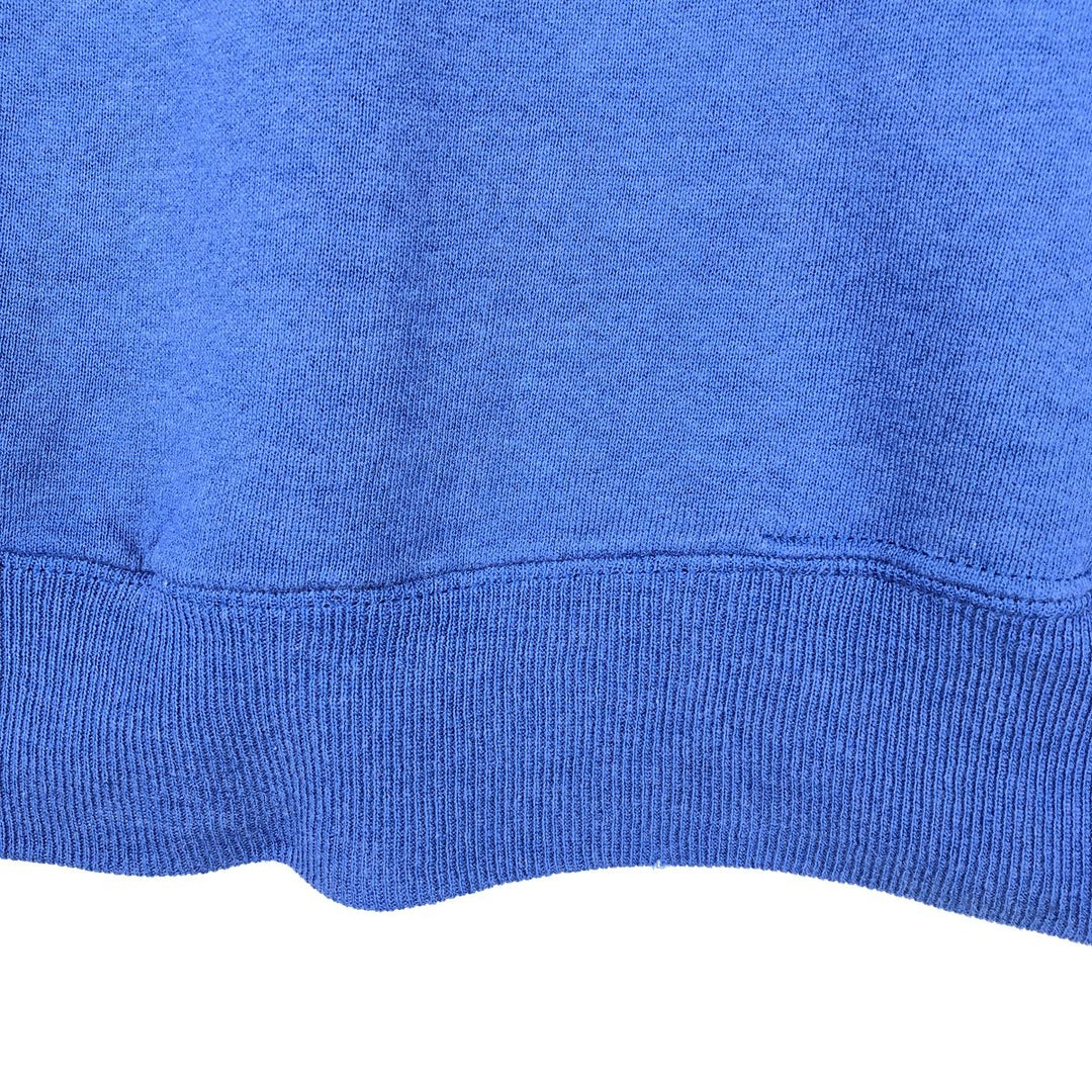 90'S Russell Athletic Plain Blank Sweatshirt, Made in USA, Men's Size L (approx.) cotton blue type Vintage Second Hand