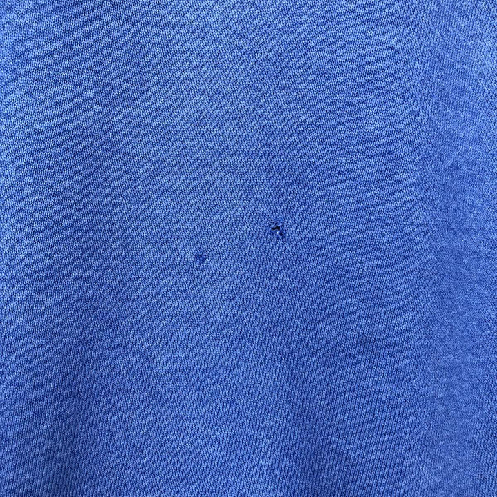 90'S Russell Athletic Plain Blank Sweatshirt, Made in USA, Men's Size L (approx.) cotton blue type Vintage Second Hand