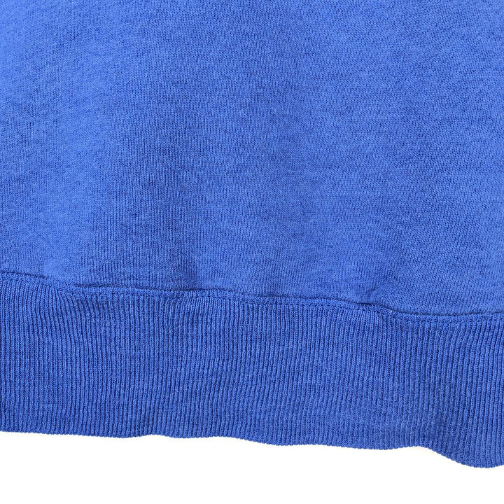 90'S Russell Athletic Plain Blank Sweatshirt, Made in USA, Men's Size L (approx.) cotton blue type Vintage Second Hand