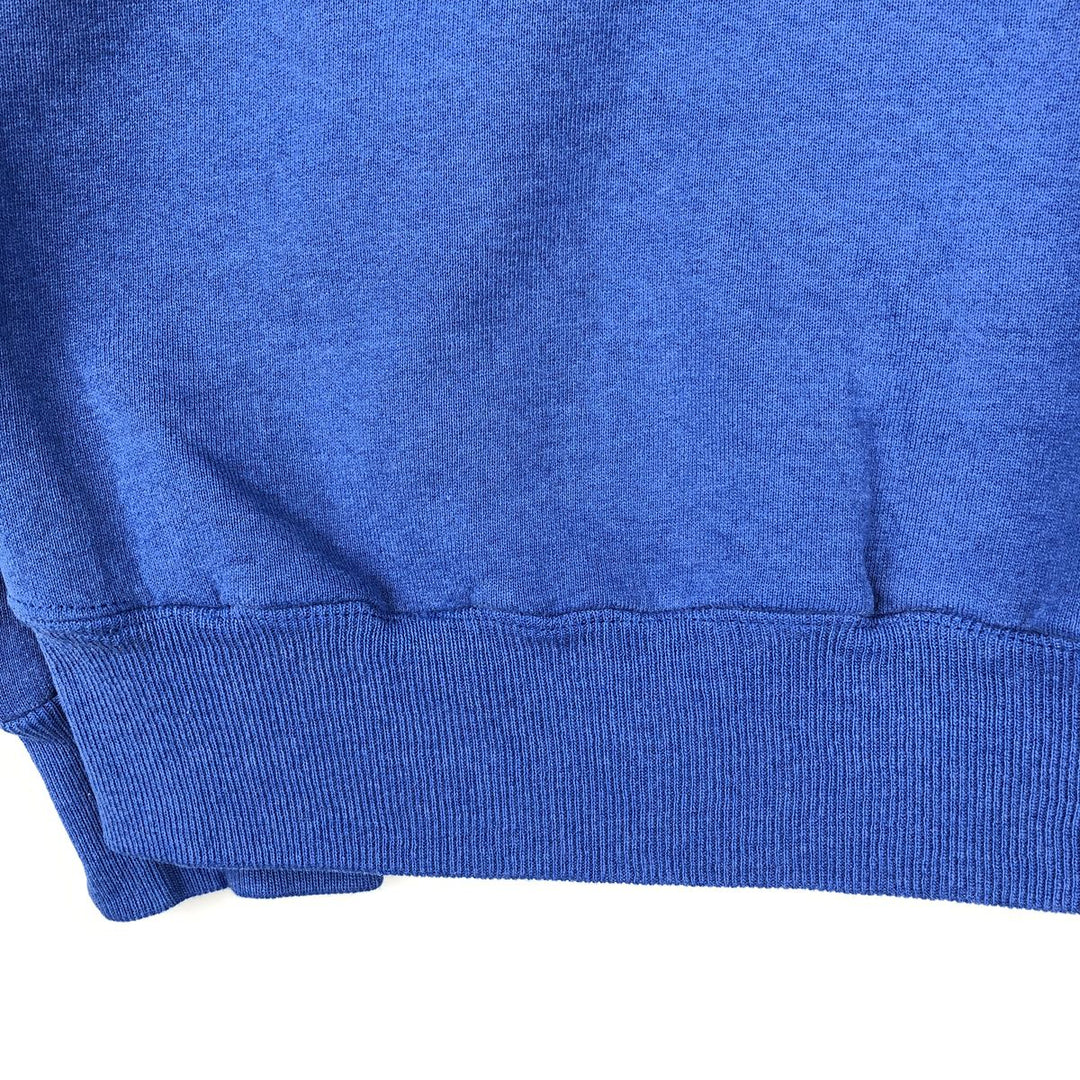 90'S Russell Athletic Plain Blank Sweatshirt, Made in USA, Men's Size L (approx.) cotton blue type Vintage Second Hand