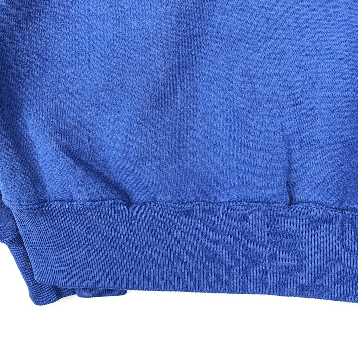 90'S Russell Athletic Plain Blank Sweatshirt, Made in USA, Men's Size L (approx.) cotton blue type Vintage Second Hand