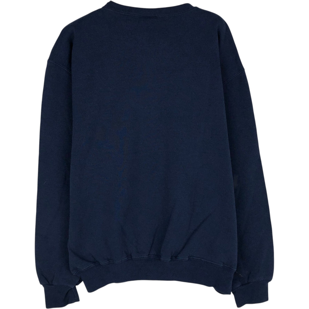 90'S Russell Athletic Plain Blank Sweatshirt, Men's Size M (approx.), Vintage cotton navy blue type Vintage Second Hand