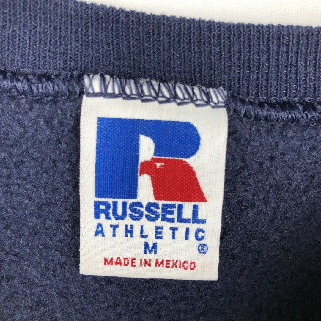90'S Russell Athletic Plain Blank Sweatshirt, Men's Size M (approx.), Vintage cotton navy blue type Vintage Second Hand