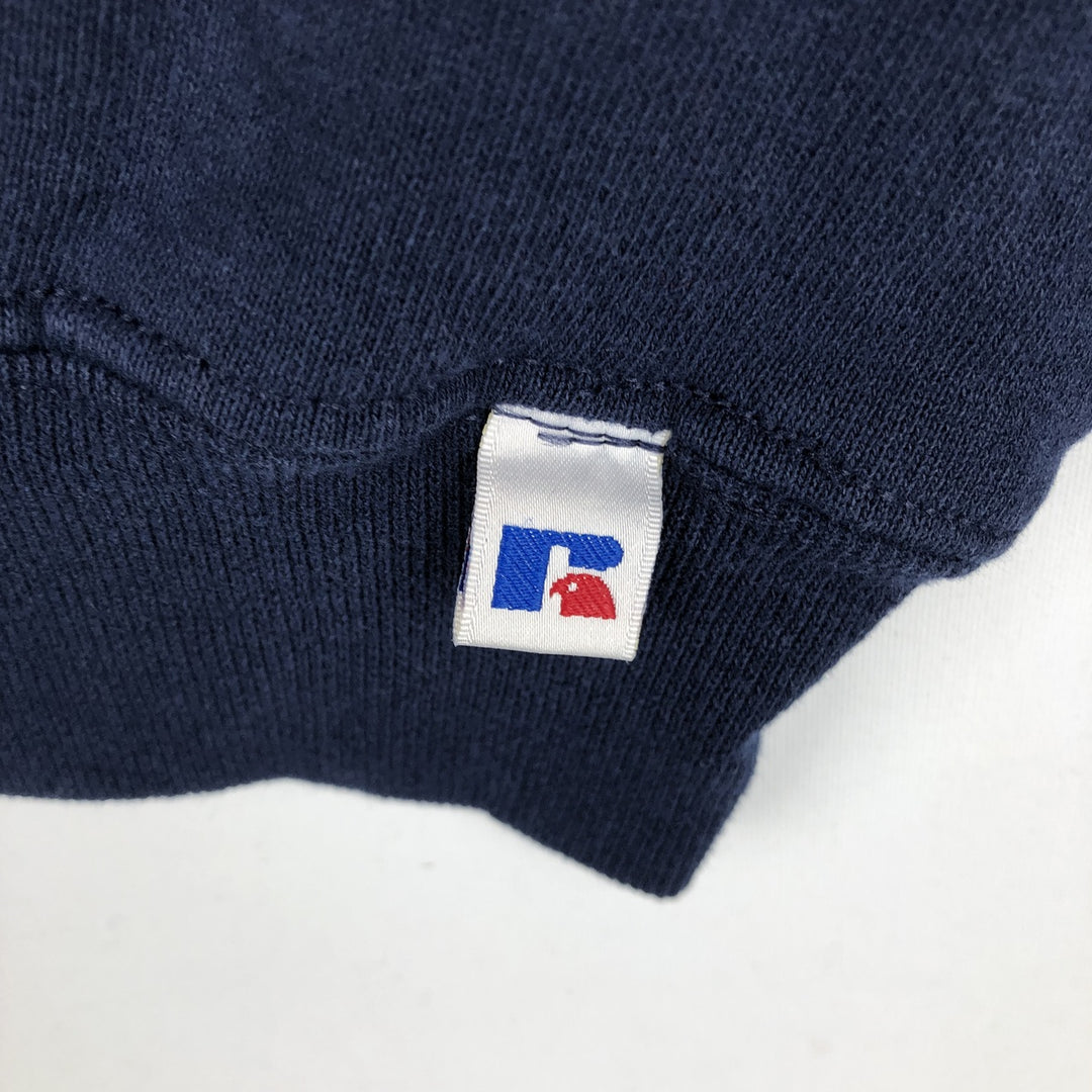 90'S Russell Athletic Plain Blank Sweatshirt, Men's Size M (approx.), Vintage cotton navy blue type Vintage Second Hand