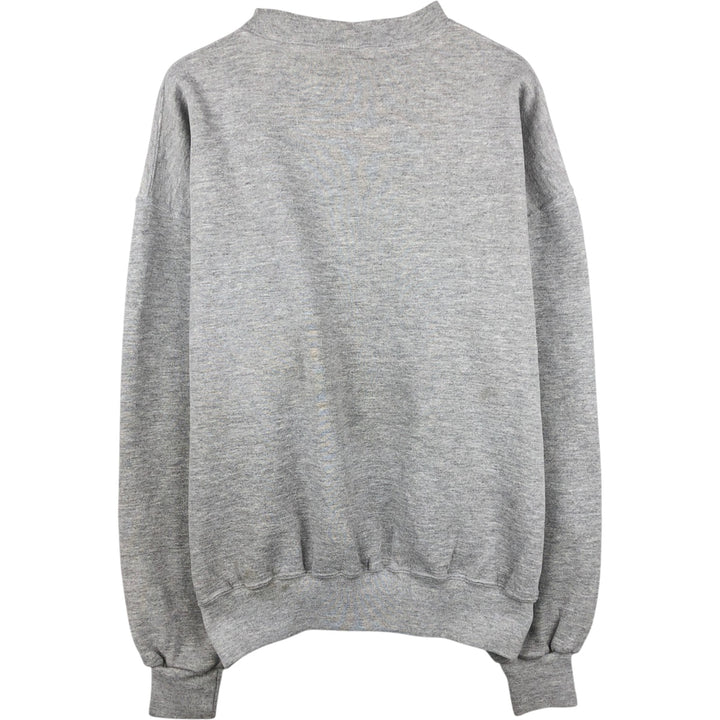 90'S Russell plain blank sweatshirt, sweatshirt, men's XL size, vintage polyester gray type Vintage Second Hand