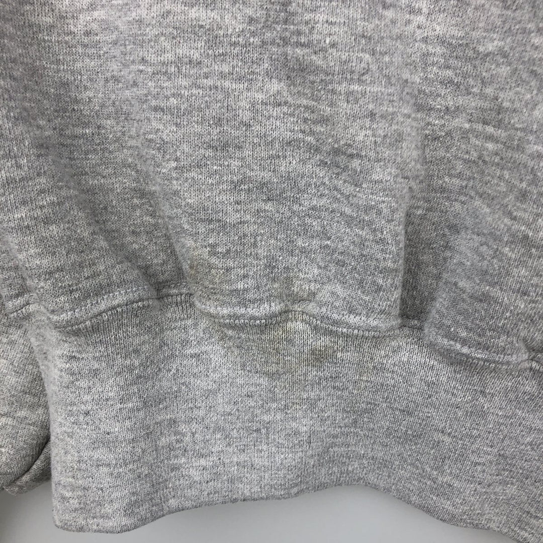90'S Russell plain blank sweatshirt, sweatshirt, men's XL size, vintage polyester gray type Vintage Second Hand