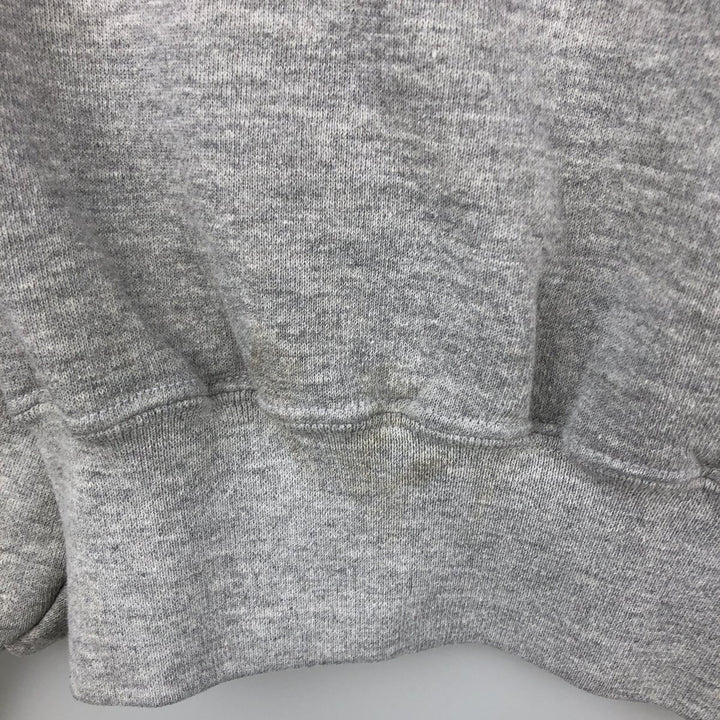 90'S Russell plain blank sweatshirt, sweatshirt, men's XL size, vintage polyester gray type Vintage Second Hand