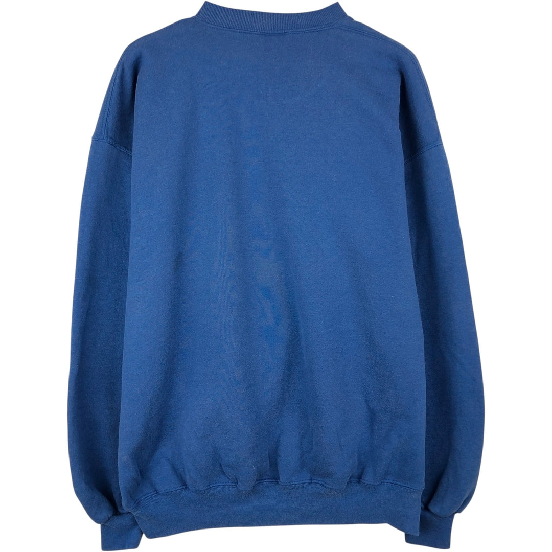 90'S Russell plain blank sweatshirt, sweatshirt, made in USA, men's XL size, vintage cotton blue type Vintage Second Hand