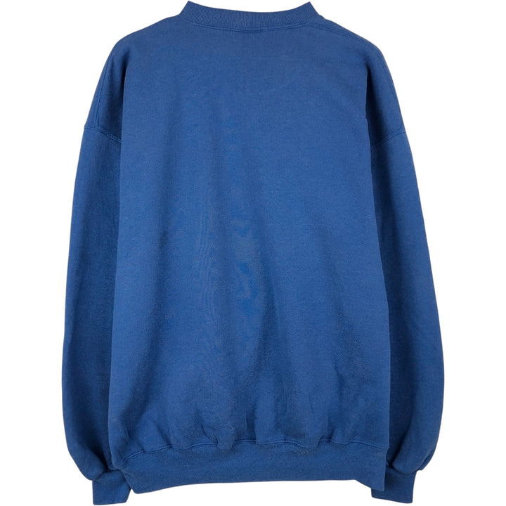 90'S Russell plain blank sweatshirt, sweatshirt, made in USA, men's XL size, vintage cotton blue type Vintage Second Hand