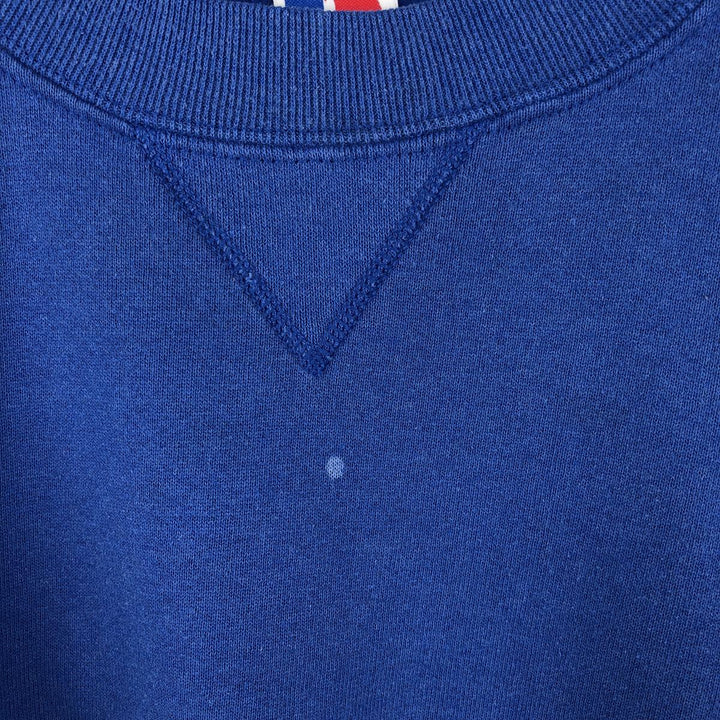 90'S Russell plain blank sweatshirt, sweatshirt, made in USA, men's XL size, vintage cotton blue type Vintage Second Hand