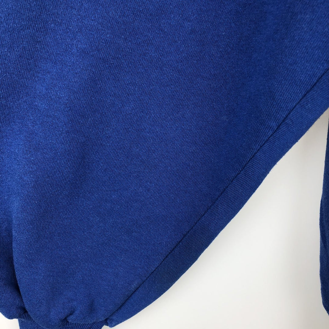 90'S Russell plain blank sweatshirt, sweatshirt, made in USA, men's XL size, vintage cotton blue type Vintage Second Hand