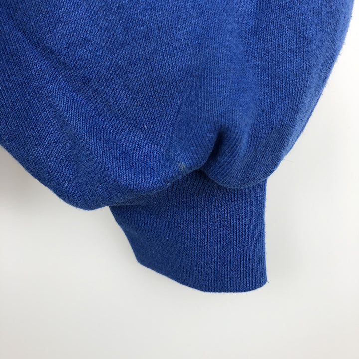 90'S Russell plain blank sweatshirt, sweatshirt, made in USA, men's XL size, vintage cotton blue type Vintage Second Hand