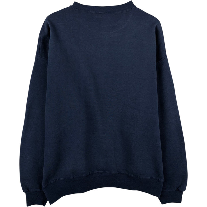 90'S Russell plain blank sweatshirt, sweatshirt, men's XL size, vintage cotton navy blue type Vintage Second Hand