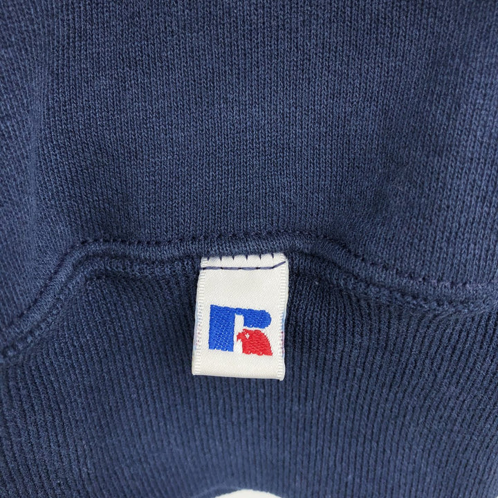 90'S Russell plain blank sweatshirt, sweatshirt, men's XL size, vintage cotton navy blue type Vintage Second Hand