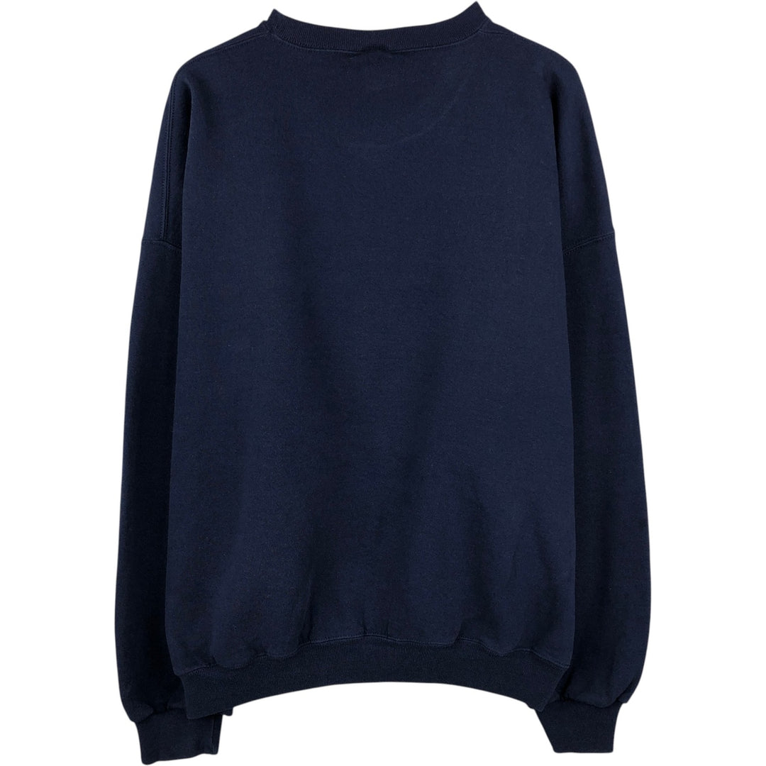 90'S Russell plain blank sweatshirt, sweatshirt, men's XXL size, vintage cotton navy blue type Vintage Second Hand