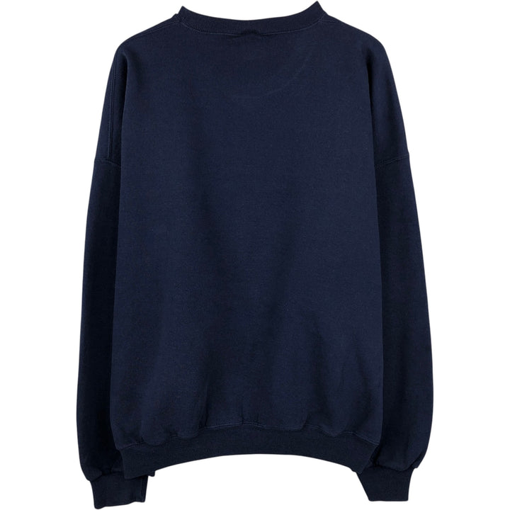 90'S Russell plain blank sweatshirt, sweatshirt, men's XXL size, vintage cotton navy blue type Vintage Second Hand