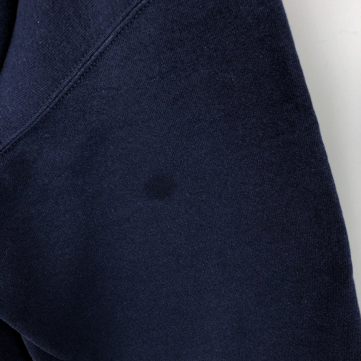 90'S Russell plain blank sweatshirt, sweatshirt, men's XXL size, vintage cotton navy blue type Vintage Second Hand