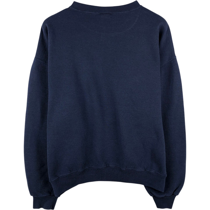 90'S Russell plain blank sweatshirt, sweatshirt, men's size L, vintage cotton navy blue type Vintage Second Hand
