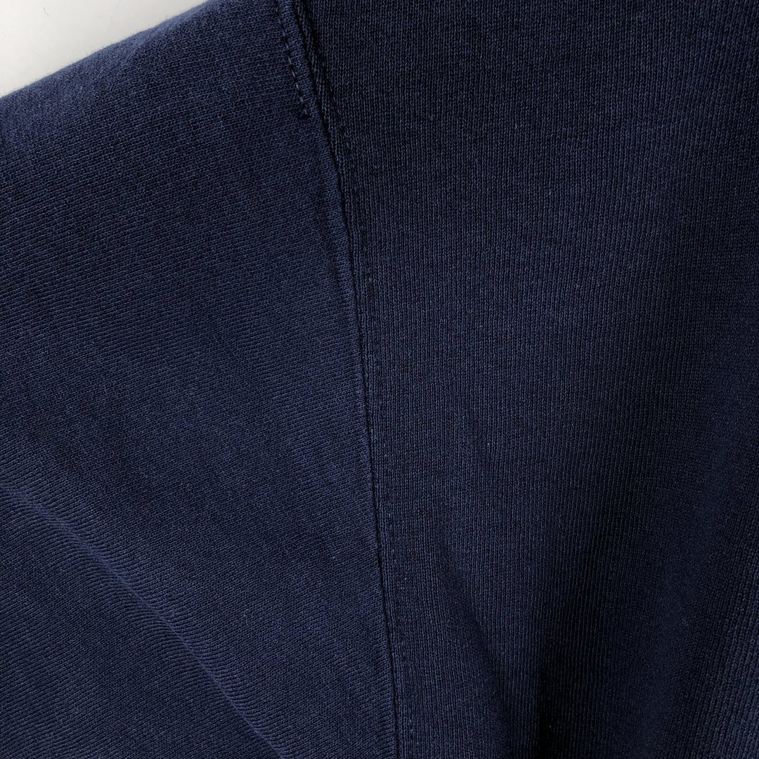 90'S Russell plain blank sweatshirt, sweatshirt, men's size L, vintage cotton navy blue type Vintage Second Hand
