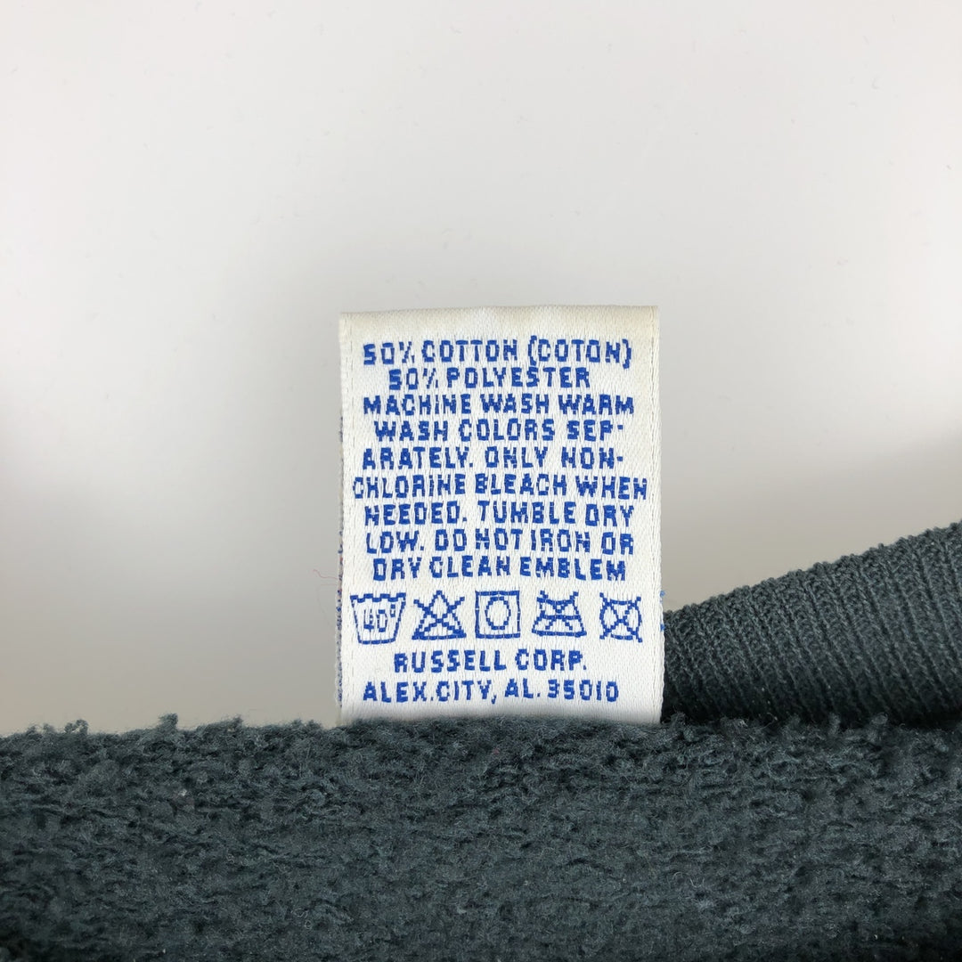 90'S Russell plain blank sweatshirt, sweatshirt, made in USA, men's size L, vintage cotton dark green Vintage Second Hand