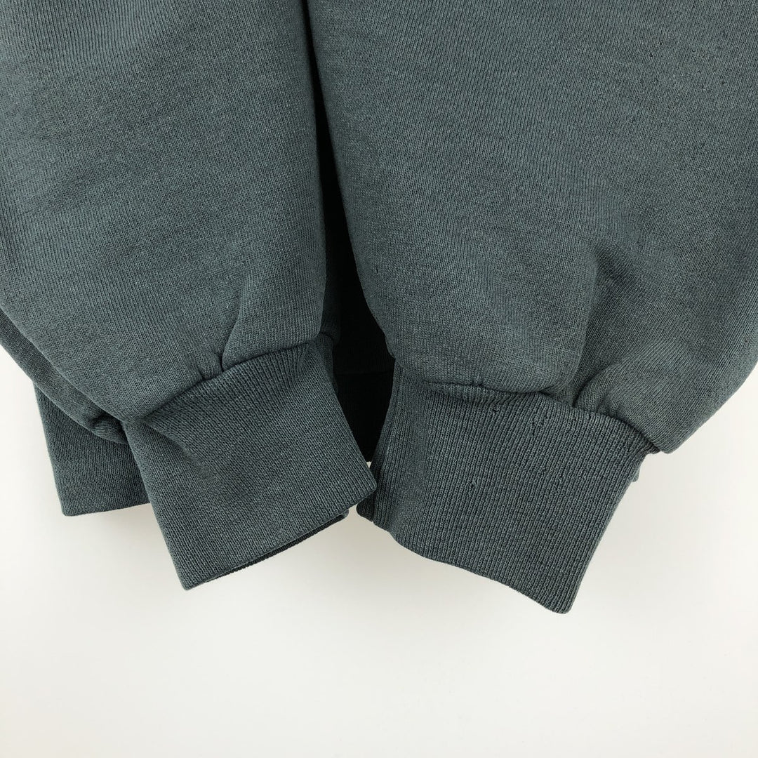 90'S Russell plain blank sweatshirt, sweatshirt, made in USA, men's size L, vintage cotton dark green Vintage Second Hand
