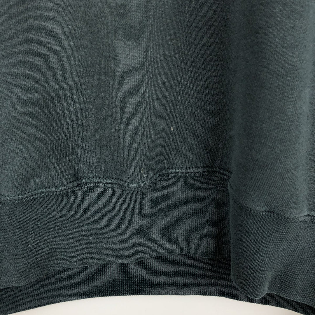 90'S Russell plain blank sweatshirt, sweatshirt, made in USA, men's size L, vintage cotton dark green Vintage Second Hand