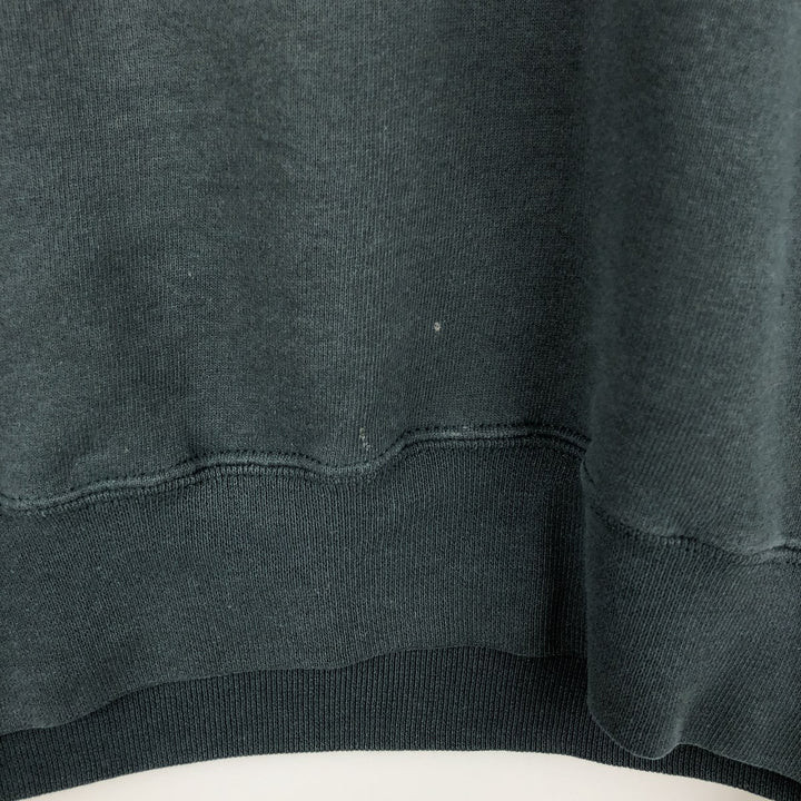 90'S Russell plain blank sweatshirt, sweatshirt, made in USA, men's size L, vintage cotton dark green Vintage Second Hand