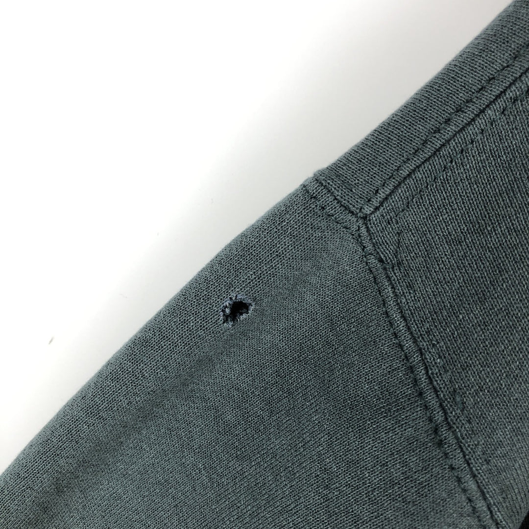 90'S Russell plain blank sweatshirt, sweatshirt, made in USA, men's size L, vintage cotton dark green Vintage Second Hand