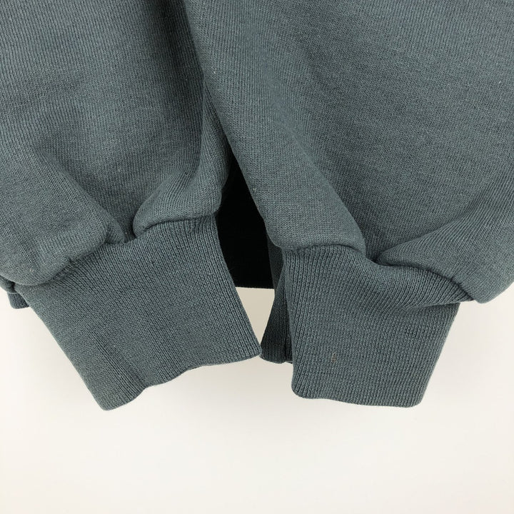 90'S Russell plain blank sweatshirt, sweatshirt, made in USA, men's size L, vintage cotton dark green Vintage Second Hand