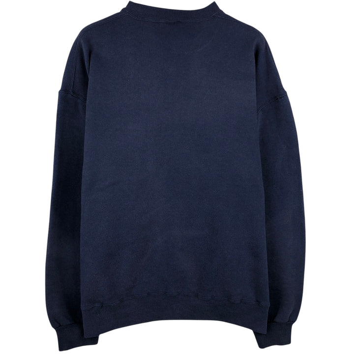 90'S Russell plain blank sweatshirt, sweatshirt, made in USA, men's XL size, vintage cotton navy blue type Vintage Second Hand