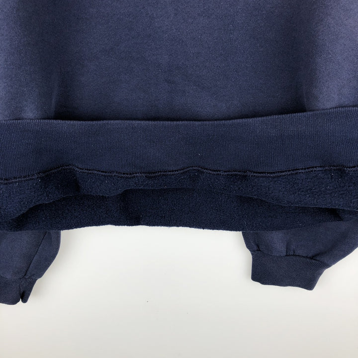 90'S Russell plain blank sweatshirt, sweatshirt, made in USA, men's XL size, vintage cotton navy blue type Vintage Second Hand
