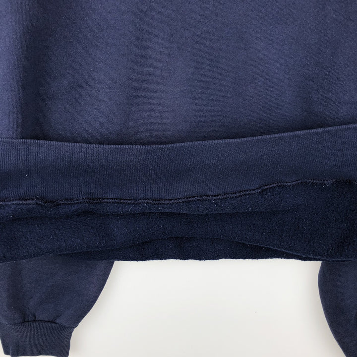 90'S Russell plain blank sweatshirt, sweatshirt, made in USA, men's XL size, vintage cotton navy blue type Vintage Second Hand