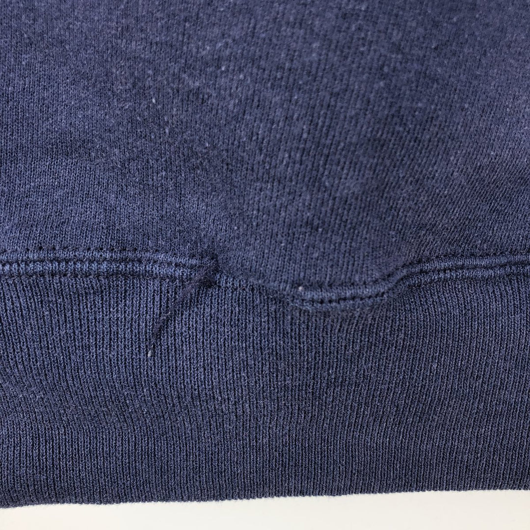 90'S Russell plain blank sweatshirt, sweatshirt, made in USA, men's XL size, vintage cotton navy blue type Vintage Second Hand