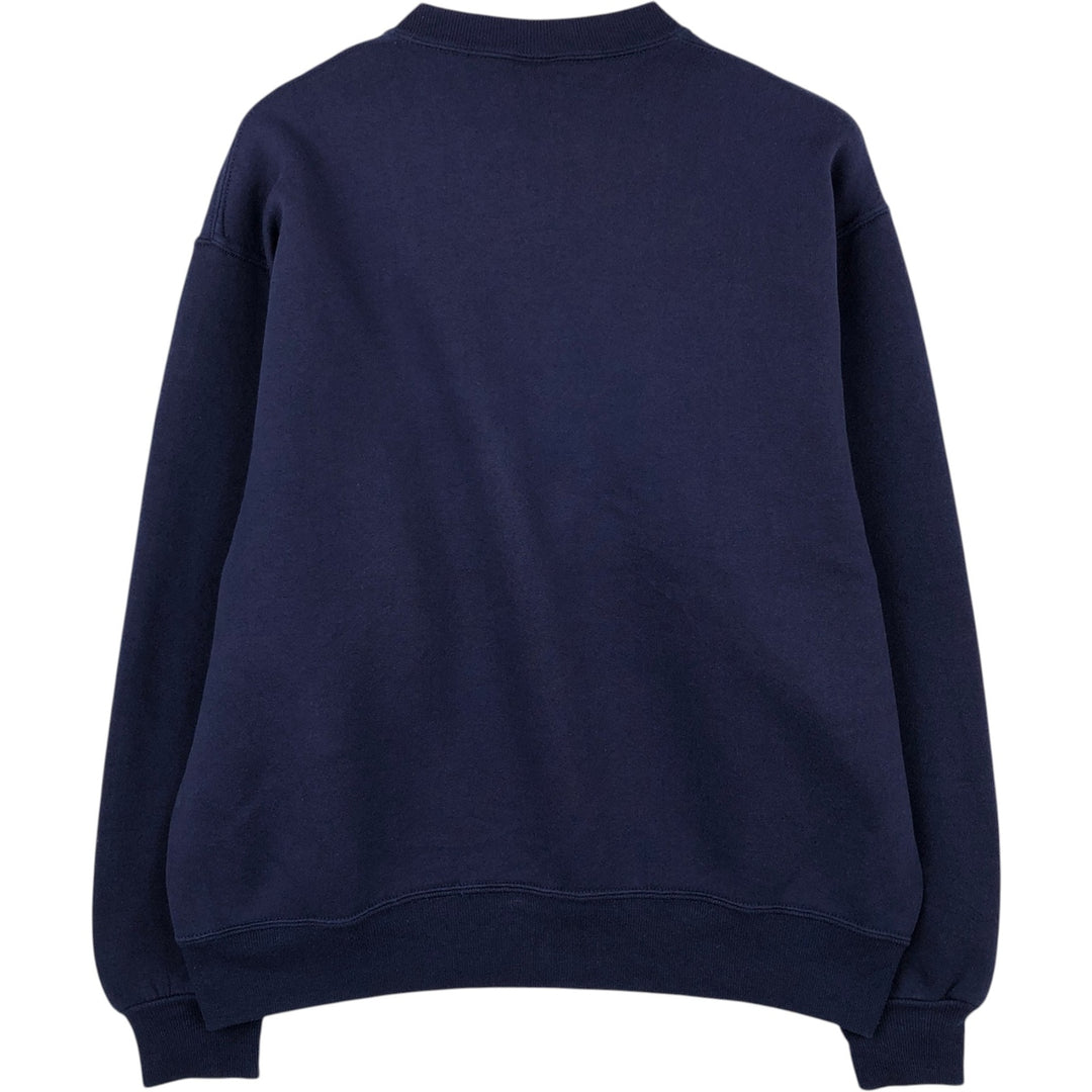 80s-90'S Russell sweatshirt, made in USA, men's size L equivalent, vintage. cotton navy blue type Vintage Second Hand