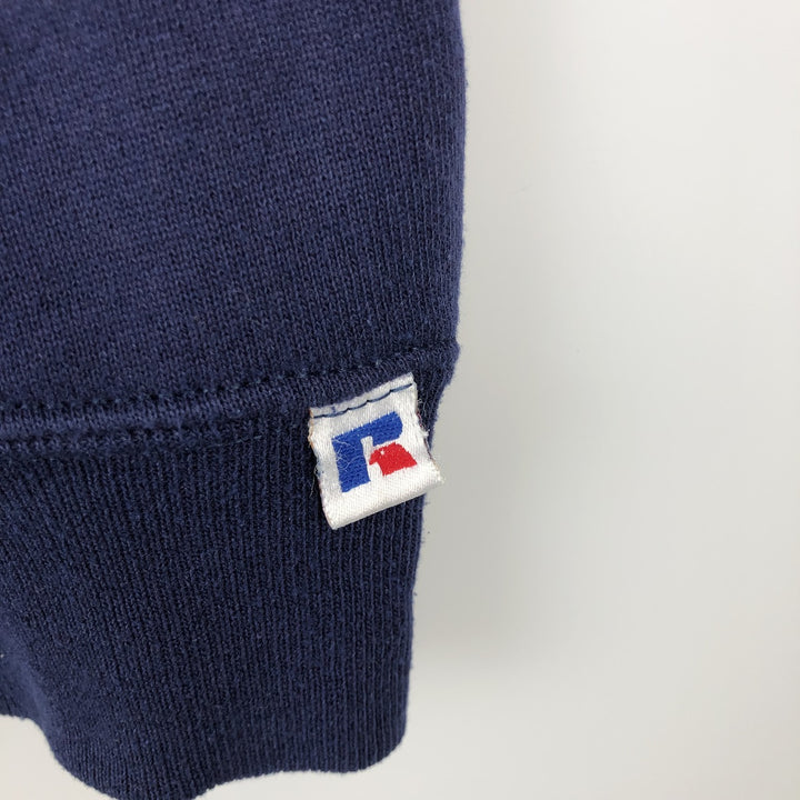 80s-90'S Russell sweatshirt, made in USA, men's size L equivalent, vintage. cotton navy blue type Vintage Second Hand