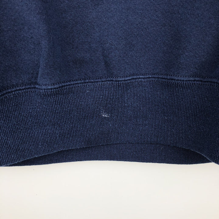90'S Russell plain blank sweatshirt, sweatshirt, made in USA, men's XL size, vintage cotton navy blue type Vintage Second Hand