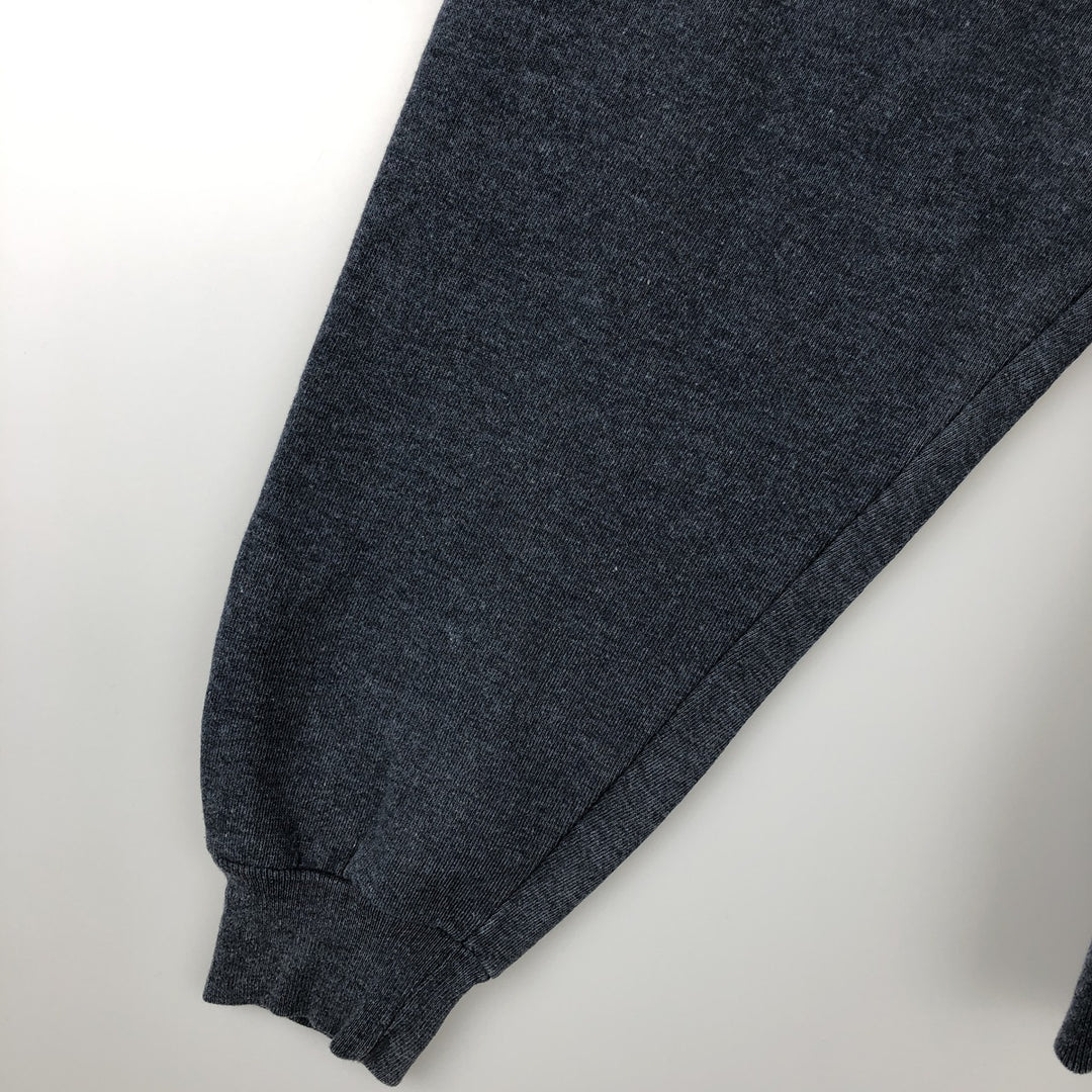 90'S Russell plain blank sweatshirt, men's M size, vintage polyester gray type Vintage Second Hand