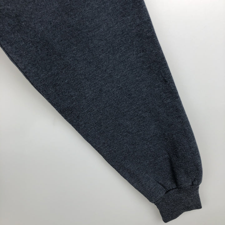 90'S Russell plain blank sweatshirt, men's M size, vintage polyester gray type Vintage Second Hand