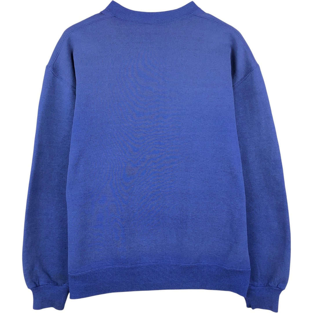 90'S Russell plain blank sweatshirt, sweatshirt, made in USA, men's size L, vintage cotton Purple type blue-purple Vintage Second Hand