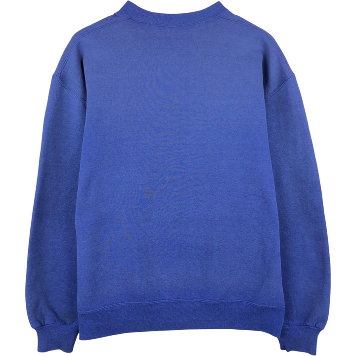 90'S Russell plain blank sweatshirt, sweatshirt, made in USA, men's size L, vintage cotton Purple type blue-purple Vintage Second Hand