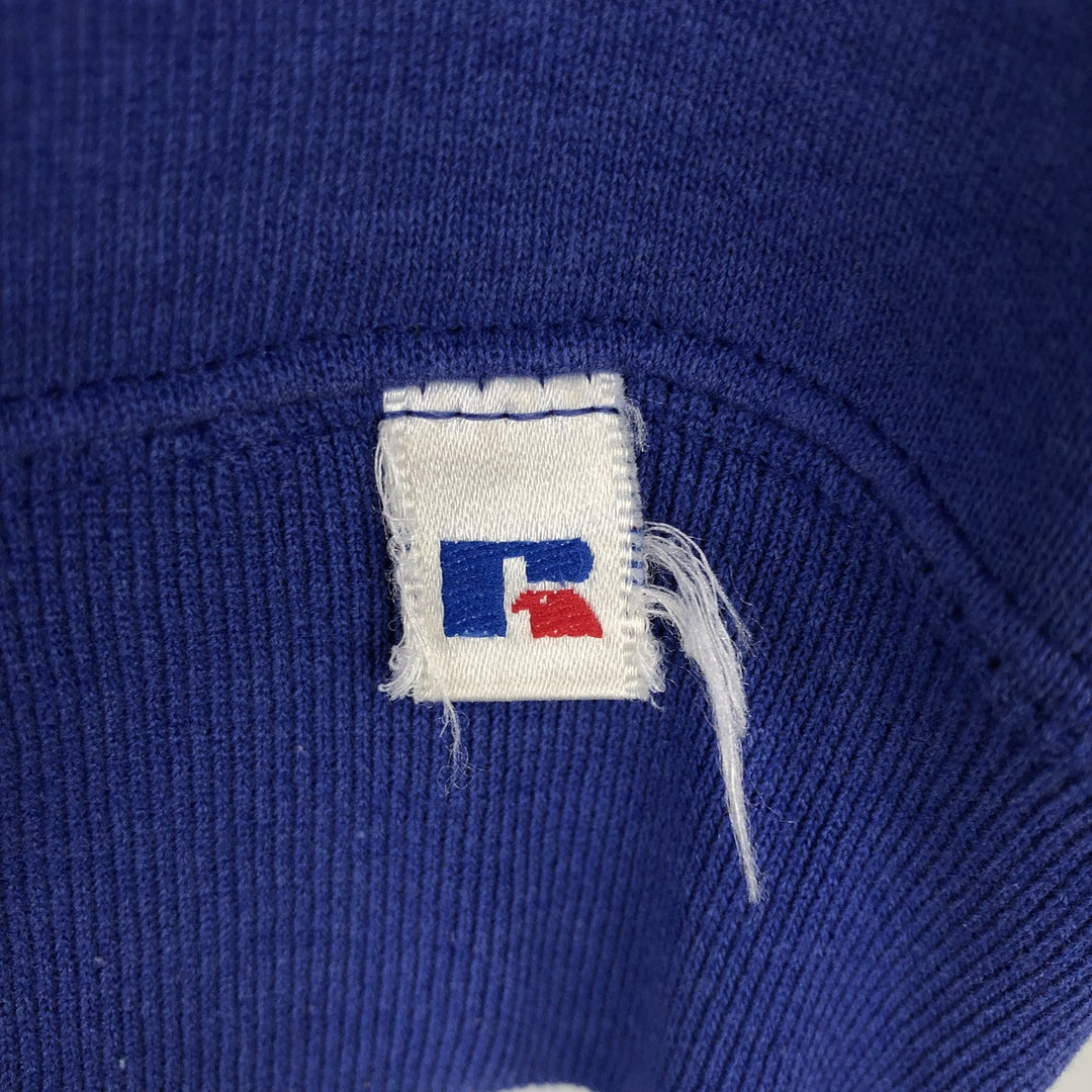 90'S Russell plain blank sweatshirt, sweatshirt, made in USA, men's size L, vintage cotton Purple type blue-purple Vintage Second Hand