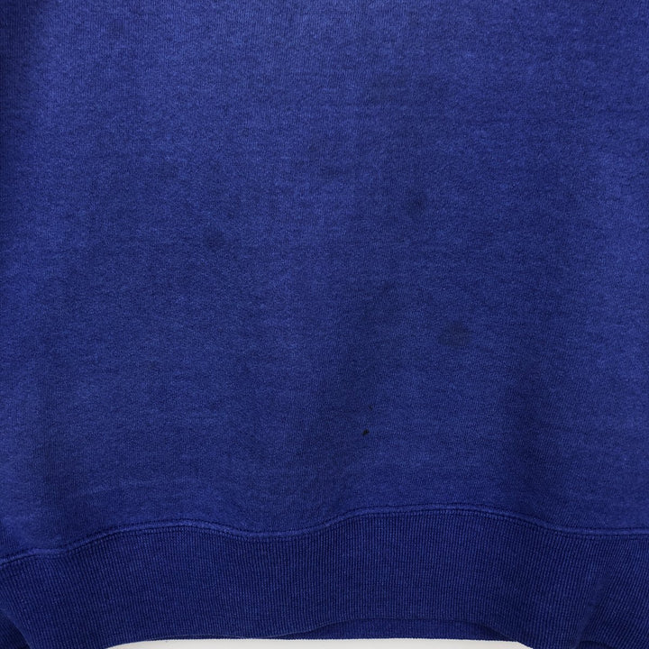90'S Russell plain blank sweatshirt, sweatshirt, made in USA, men's size L, vintage cotton Purple type blue-purple Vintage Second Hand