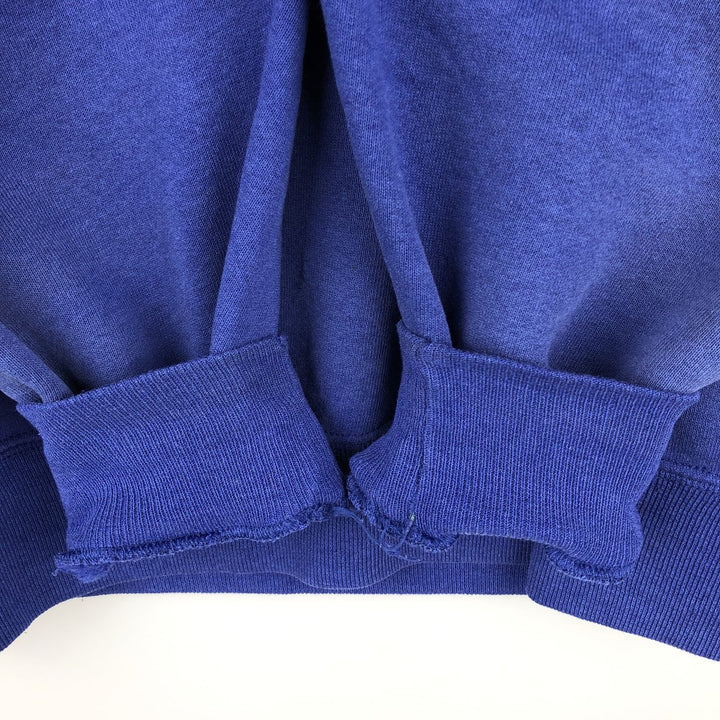 90'S Russell plain blank sweatshirt, sweatshirt, made in USA, men's size L, vintage cotton Purple type blue-purple Vintage Second Hand