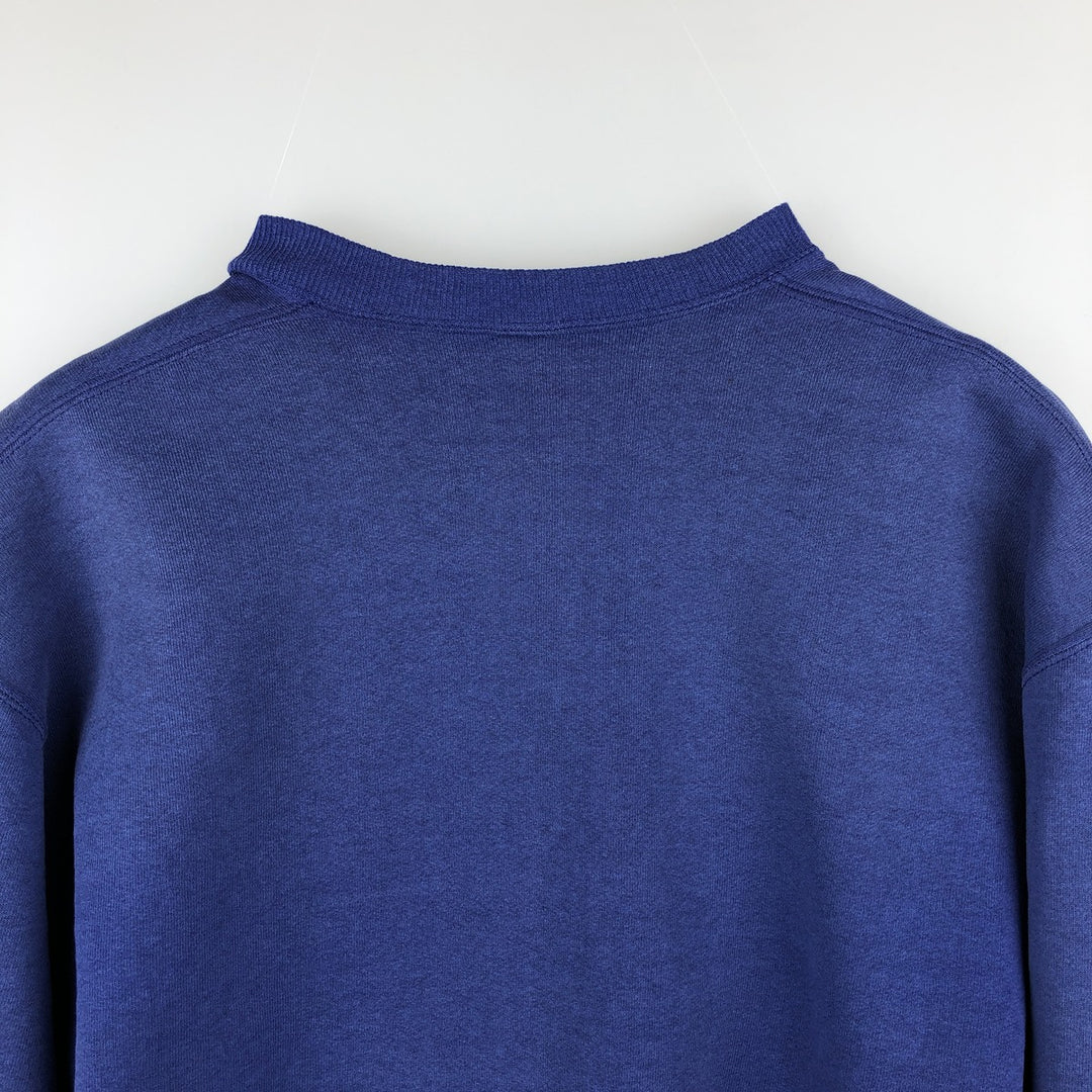 90'S Russell plain blank sweatshirt, sweatshirt, made in USA, men's size L, vintage cotton Purple type blue-purple Vintage Second Hand