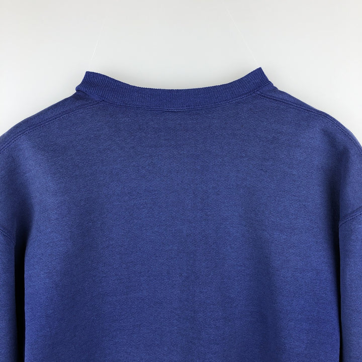 90'S Russell plain blank sweatshirt, sweatshirt, made in USA, men's size L, vintage cotton Purple type blue-purple Vintage Second Hand