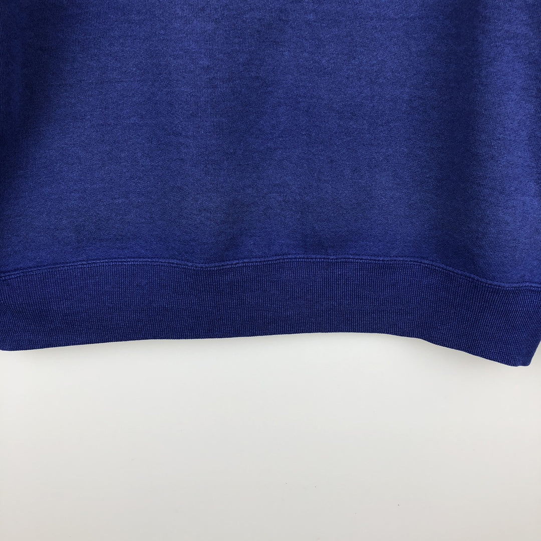90'S Russell plain blank sweatshirt, sweatshirt, made in USA, men's size L, vintage cotton Purple type blue-purple Vintage Second Hand