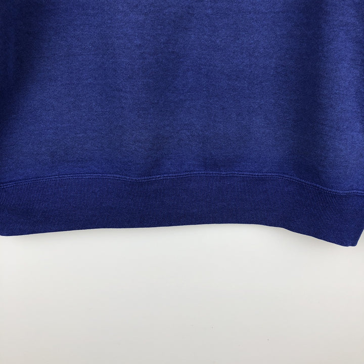 90'S Russell plain blank sweatshirt, sweatshirt, made in USA, men's size L, vintage cotton Purple type blue-purple Vintage Second Hand